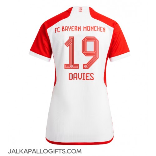 Bayern Munich Alphonso Davies #19 Kotipaita Naiset 2023-24 Lyhythihainen